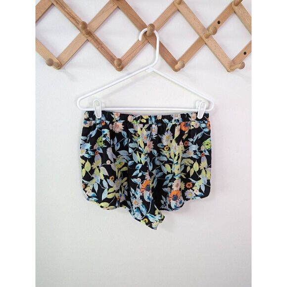 Volcom Women's Black Floral Lightweight Shorts - Size Large - Picture 5 of 6